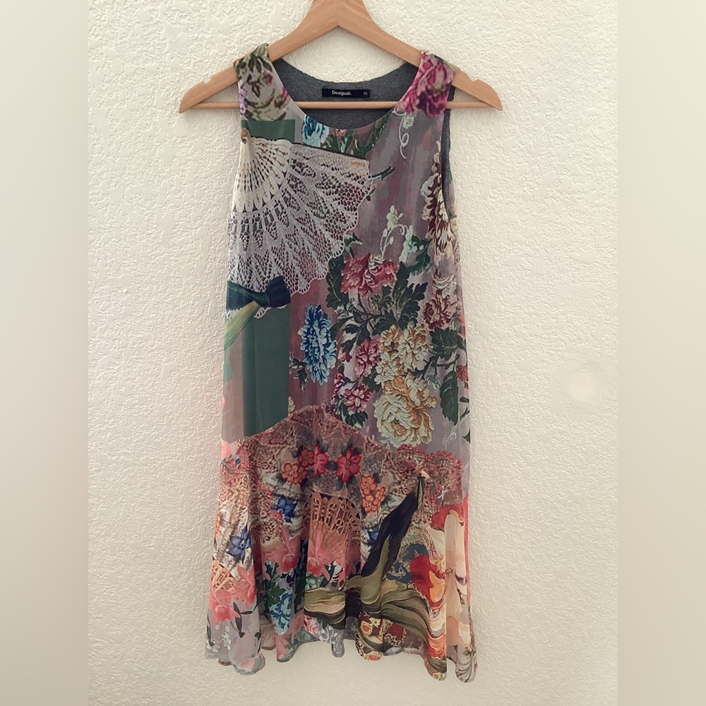 Desigual Lucille Multicolor Sleeveless  Dress
